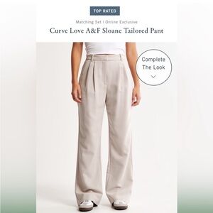 A&F Curve Love A&F Sloane
Tailored Pant